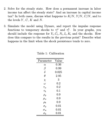 fiscal shocks to an RBC model. The setting is similar to the