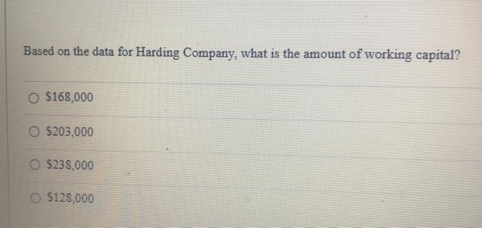 of working capital? Whether to swer the questions that follow Company $