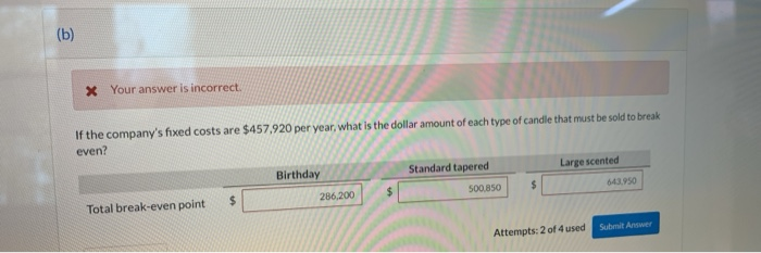 sales mix (as a percentage of total dollar sales) of its three