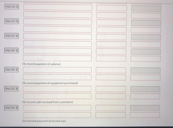 occurred during March Shareholders invested $43,000 cash in the business in exchange
