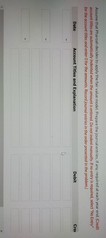 as an investment property. Pharoah has a May 31 year end and