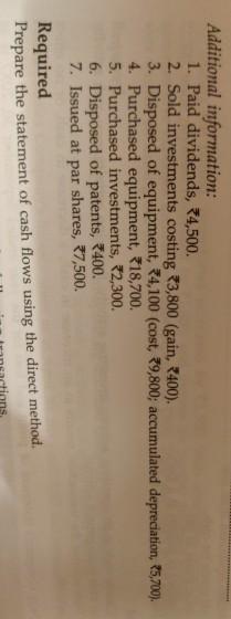 Deduct Accumulated depreciation... Property, plant and equipment, net. Intangible assets: Patents Current