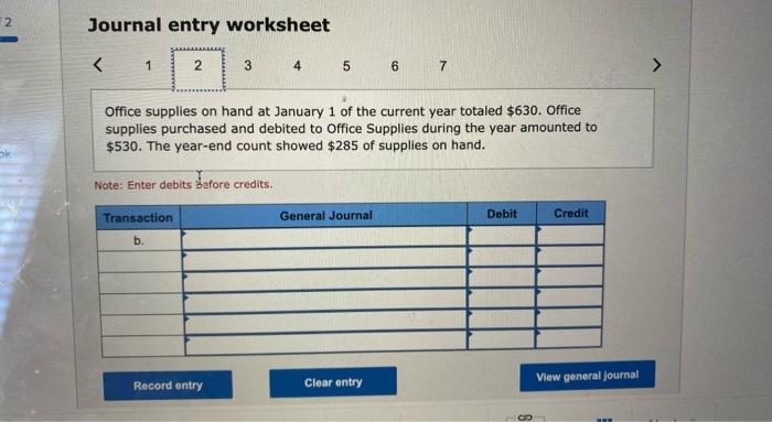2 Required information [The following information applies to the questions displayed below.