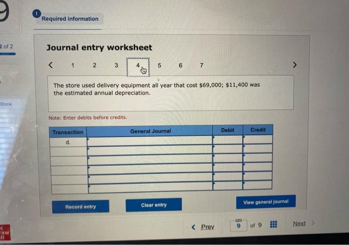just ended, December 31. The transactions during the year have been journalized