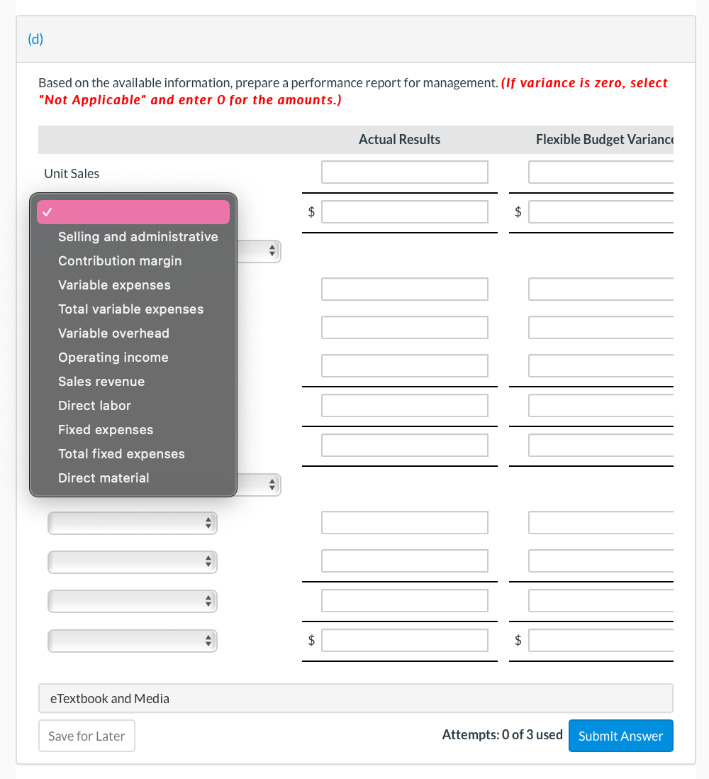 458,400 Variable overhead 534,800 Total variable expenses 1,871,800 Contribution margin 1,375,200 Fixed