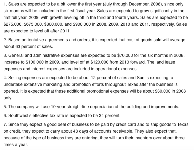 EXERCISE HAS A STUB YEAR - this impacts your pro-forma calculations) ,