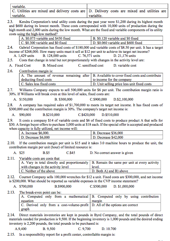7 8 9 10 1. The range over which a company expects