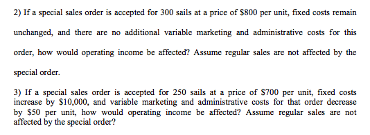 margin by unit selling price. 3. Target net income is an income