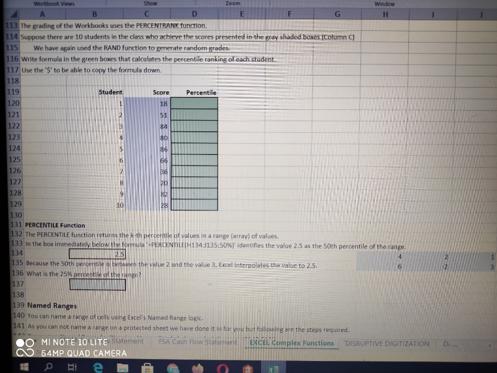 Complex Functions RANK Function The ranking functions provides information with respect to