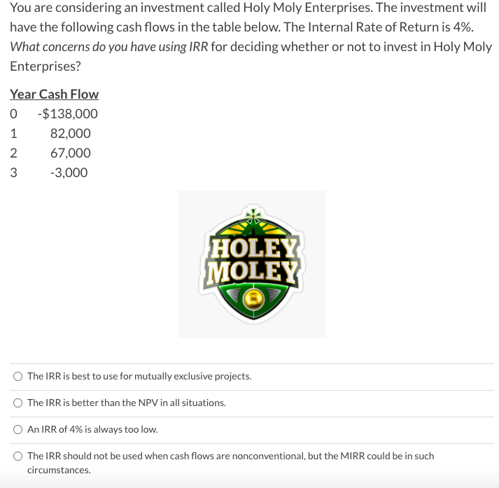 and what is the best reason for that decision? PROJECTB Year 0