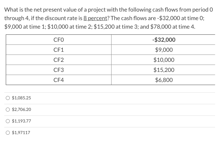 Year 2 Pick A, because the IRR in A is greater than