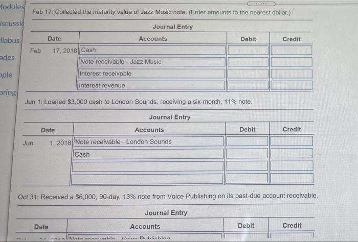 Jazz Music note. 2018 Feb Jun Oct 17 Collected the maturity value