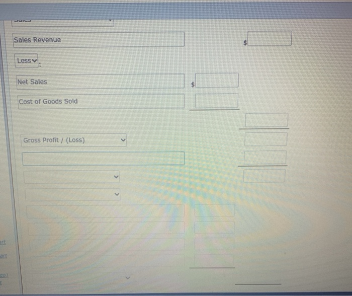 Cheyenne Corp. for the month of March 2020. Cost of goods sold