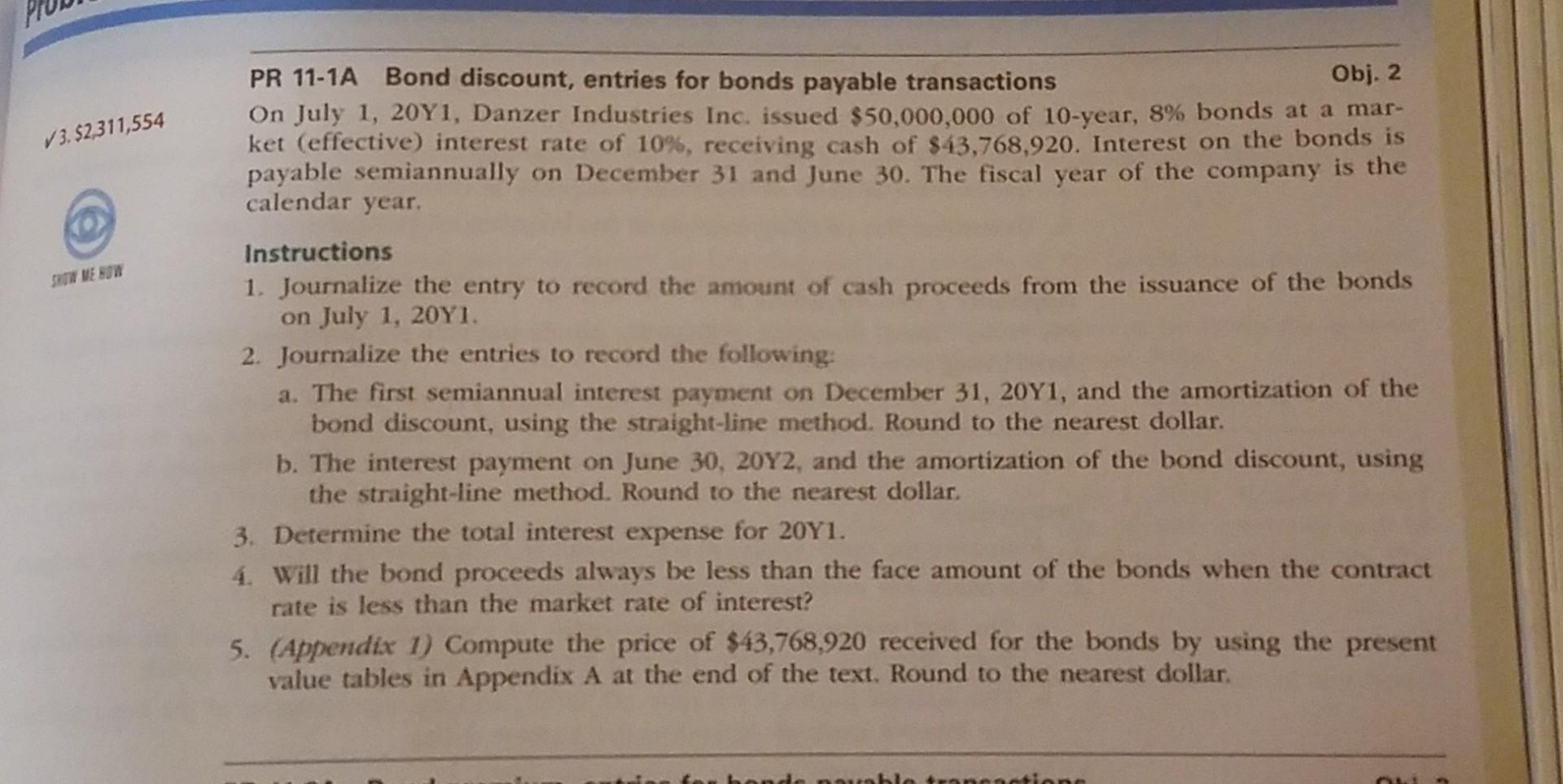  PR 11 - 1A Bond discount, entries for bounds payable transactions.