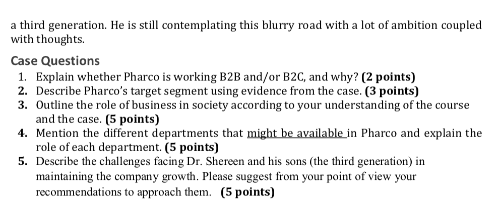 following questions. You may write your answer in points. "IF YOU WON'T