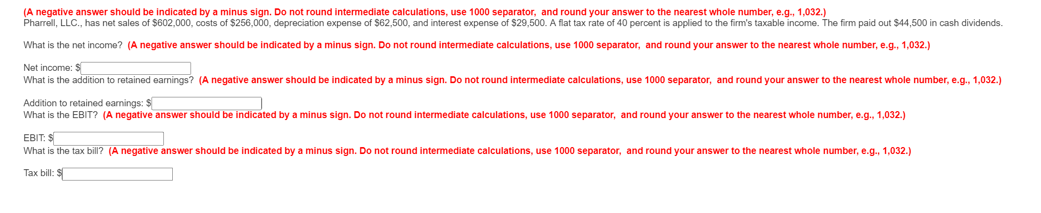  (A negative answer should be indicated by a minus sign. Do