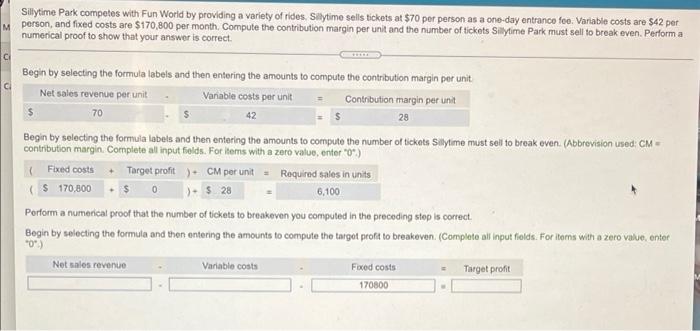  M Sillytime Park competes with Fun World by providing a variety