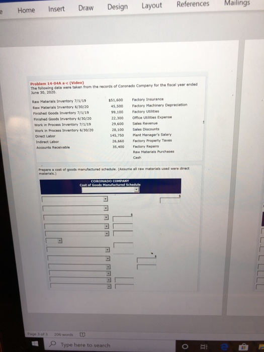 Home Insert Dew Design Layout References Mailings Review View Help Share PAR