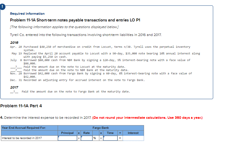 2016 Apr. 20 Purchased $48,250 of merchandise on credit from Locust, terms