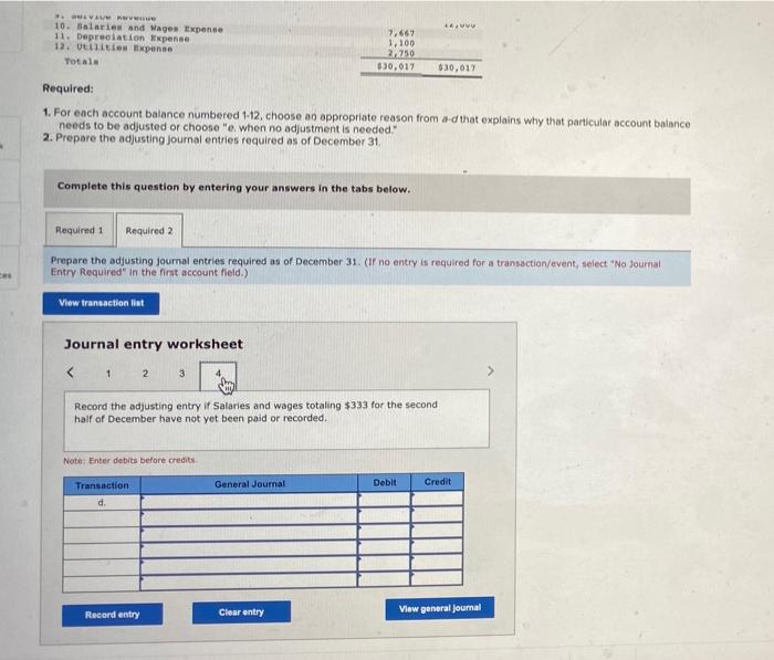 is consumed each year. b. On December 31, the company performed $400