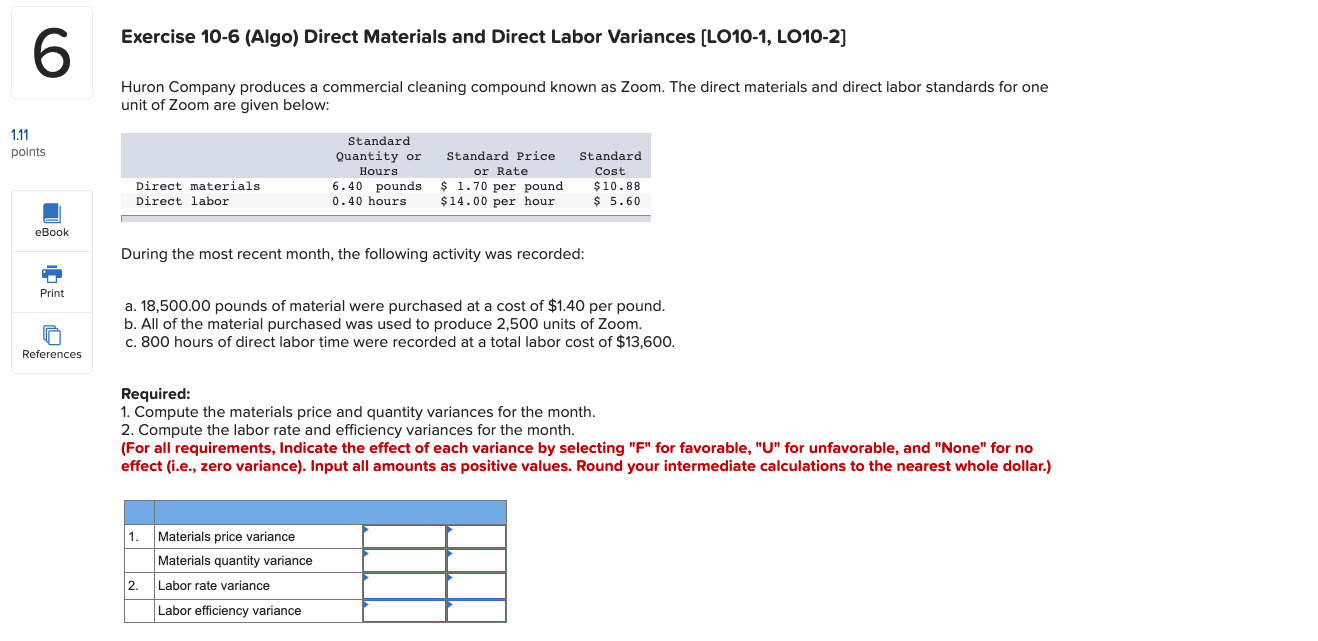 LO10-3] 4 Erie Company manufactures a mobile fitness device called the Jogging
