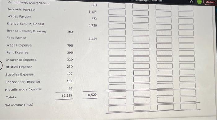 services to business clients. Complete the following end-of-period spreadsheet for Alert Security