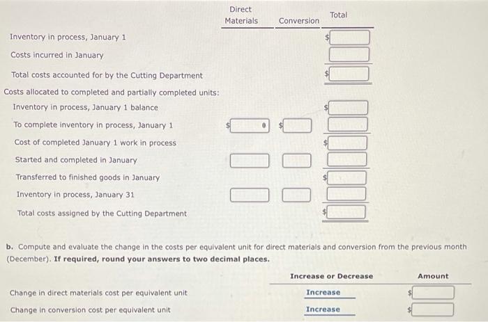 of Karachi Carpet Company provides the following data for January. Assume that