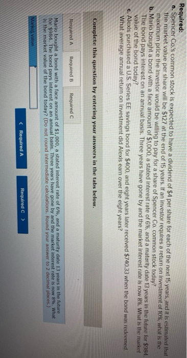 factor(s) from the tables provided. Round the PV factors to 4 decimals.)