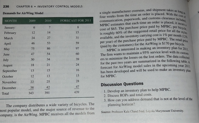 Discuss ROPs and total costs. 3. How can you address demand that