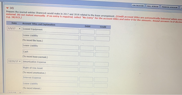 Submission) Ivanhoe Leasing Company agrees to lease equipment to Shamrock Corporation on