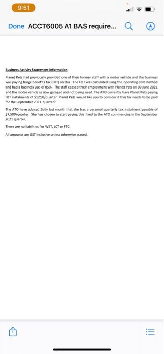 of Payroll, GST & FAT (Topics 1 - 4 and it assumes