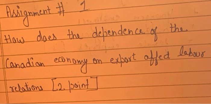 h Assignment # # 1 GE the How does the defendence of