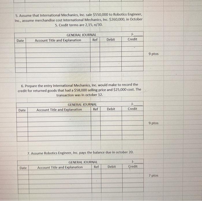 using the Perpetual System Valor 1. in October 1, 2020, International Mechanics,