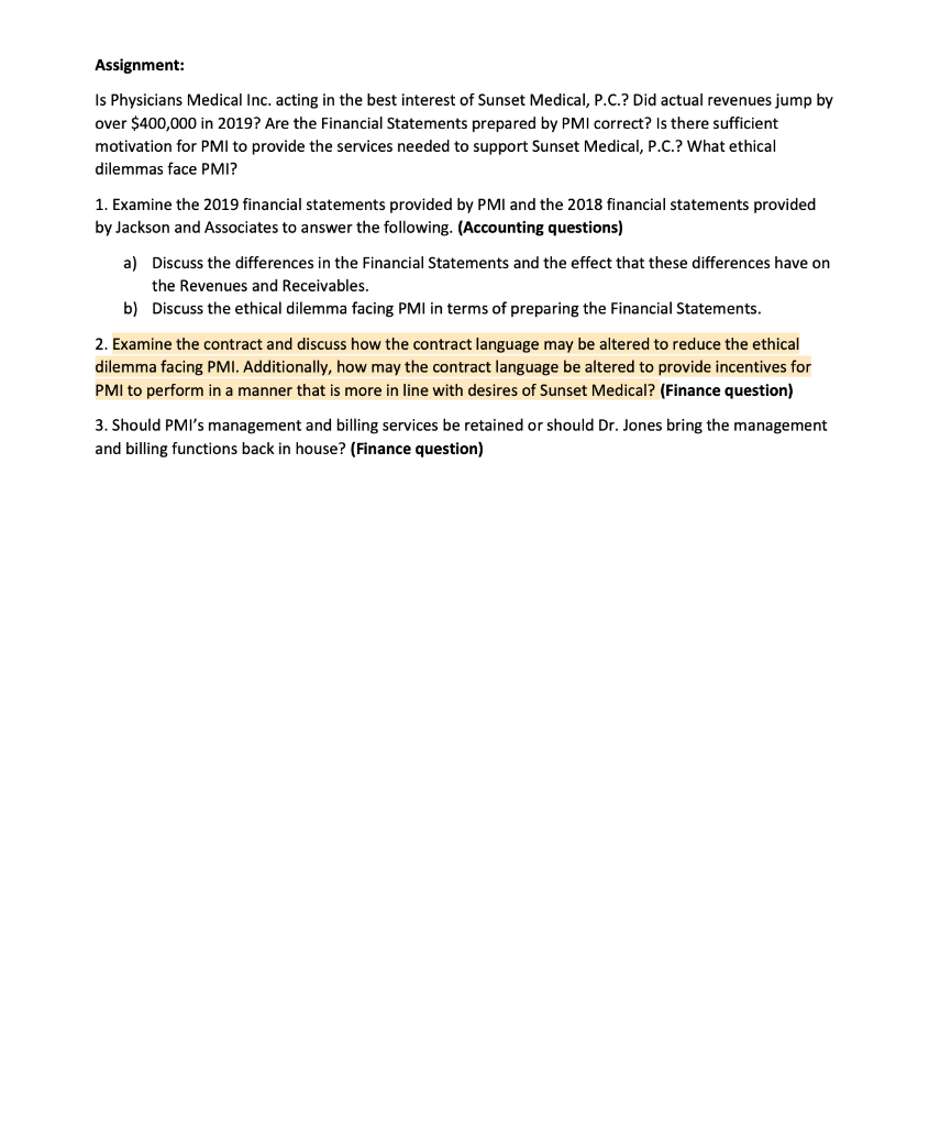 guideline only. Do not just answer the questions or number them in