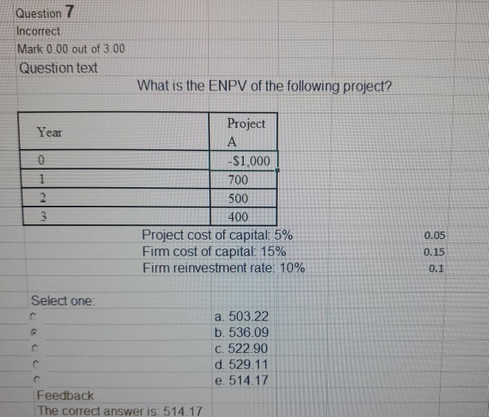  please show all steps in excel to arrive at solution Question