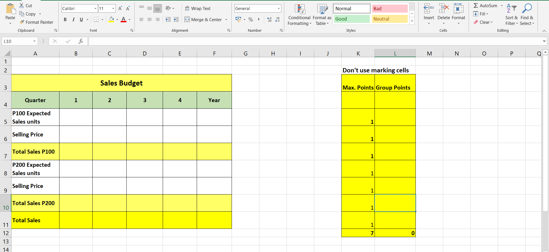 Please see below for your group project variables. A B C D