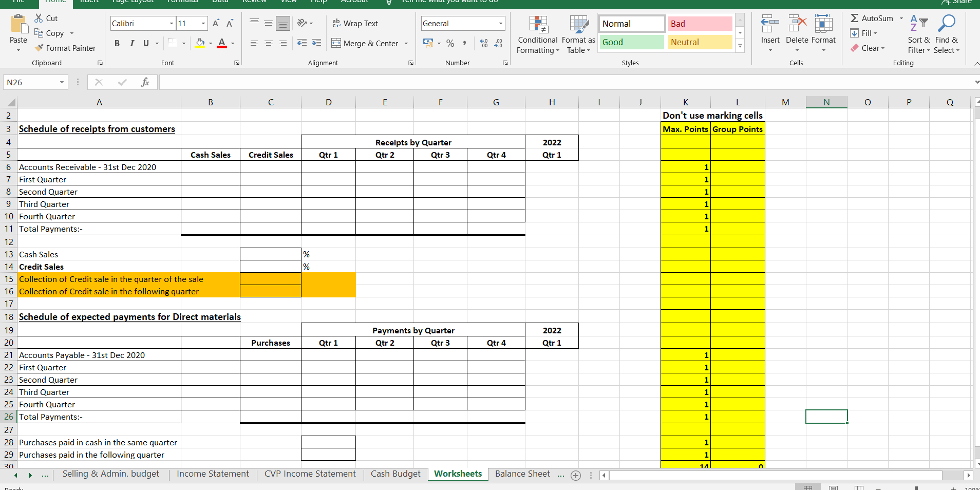 Office Company will p$60,000 in dividends in Q4 Currently, the cash balance