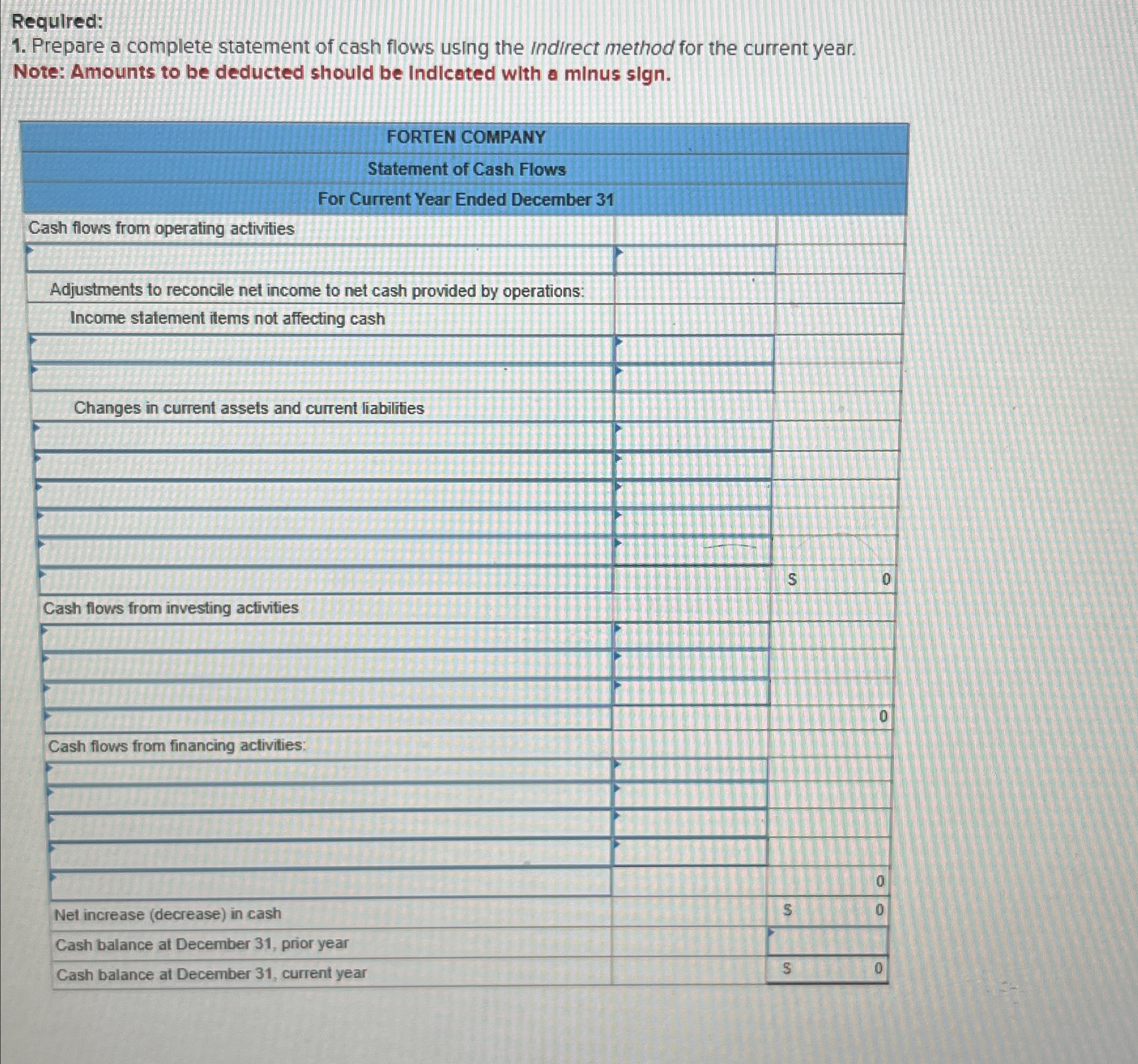  Use the following information for the Problems below. (Algo)Skip to question[The