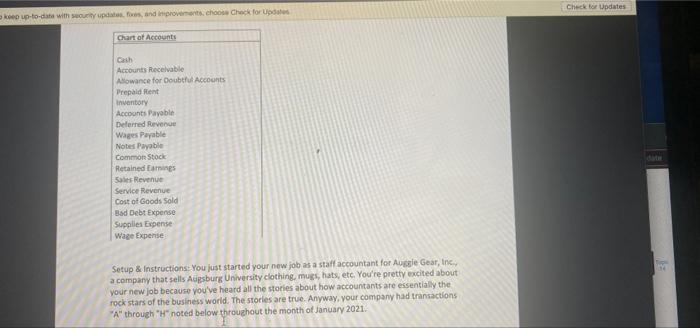  Check for Updates keep up-to-date without updates and improvements. Choose Chuck