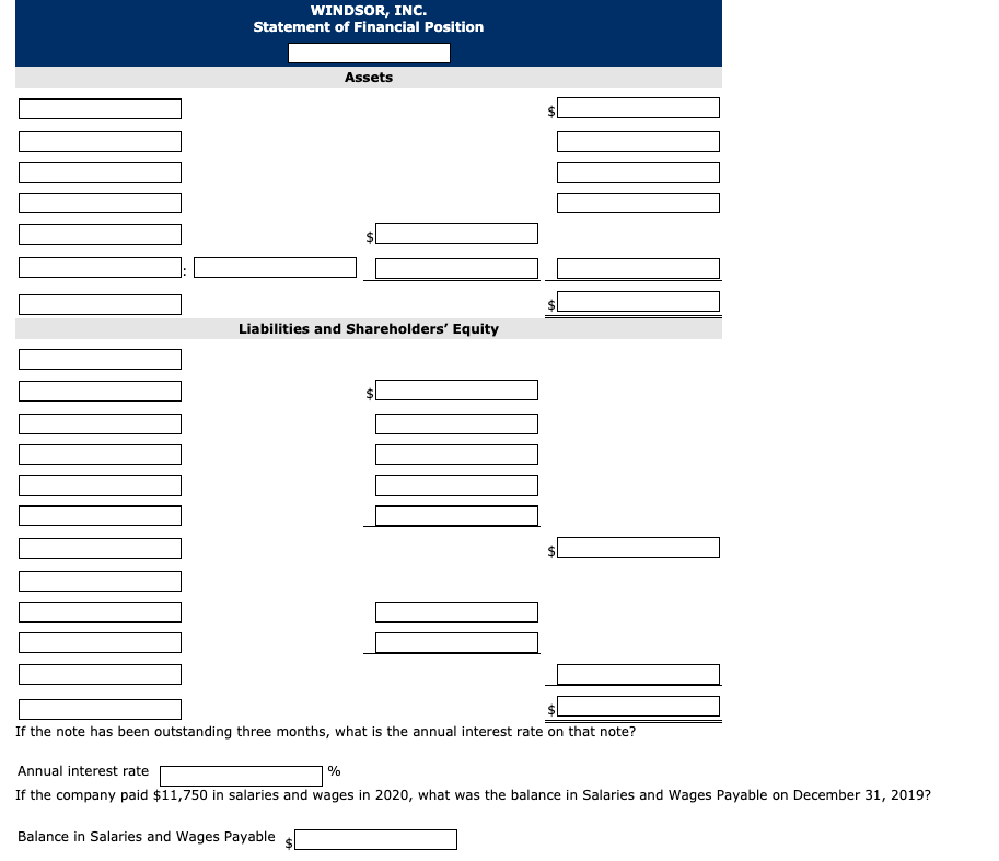 Accounts receivable 18,800 Supplies 7,900 Prepaid insurance 3,150 Equipment 56,400 Accumulated depreciation-equipment