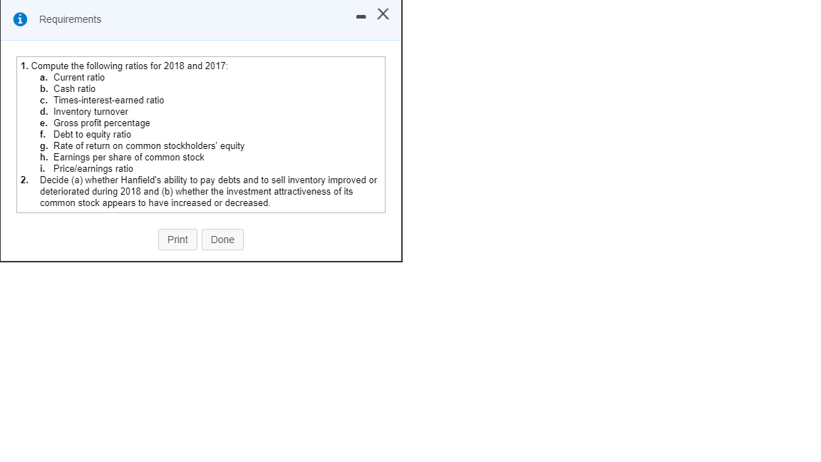 Listed below is the requirements for the problem. I need help with