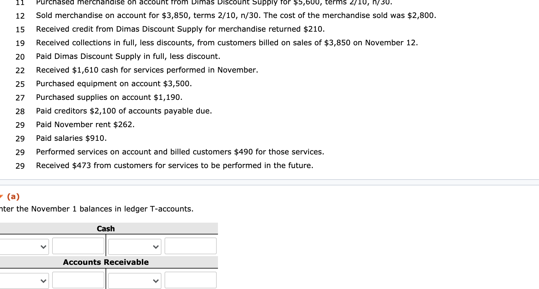 5-02 (Part Level Submission) On November 1, 2022, Marin had the following