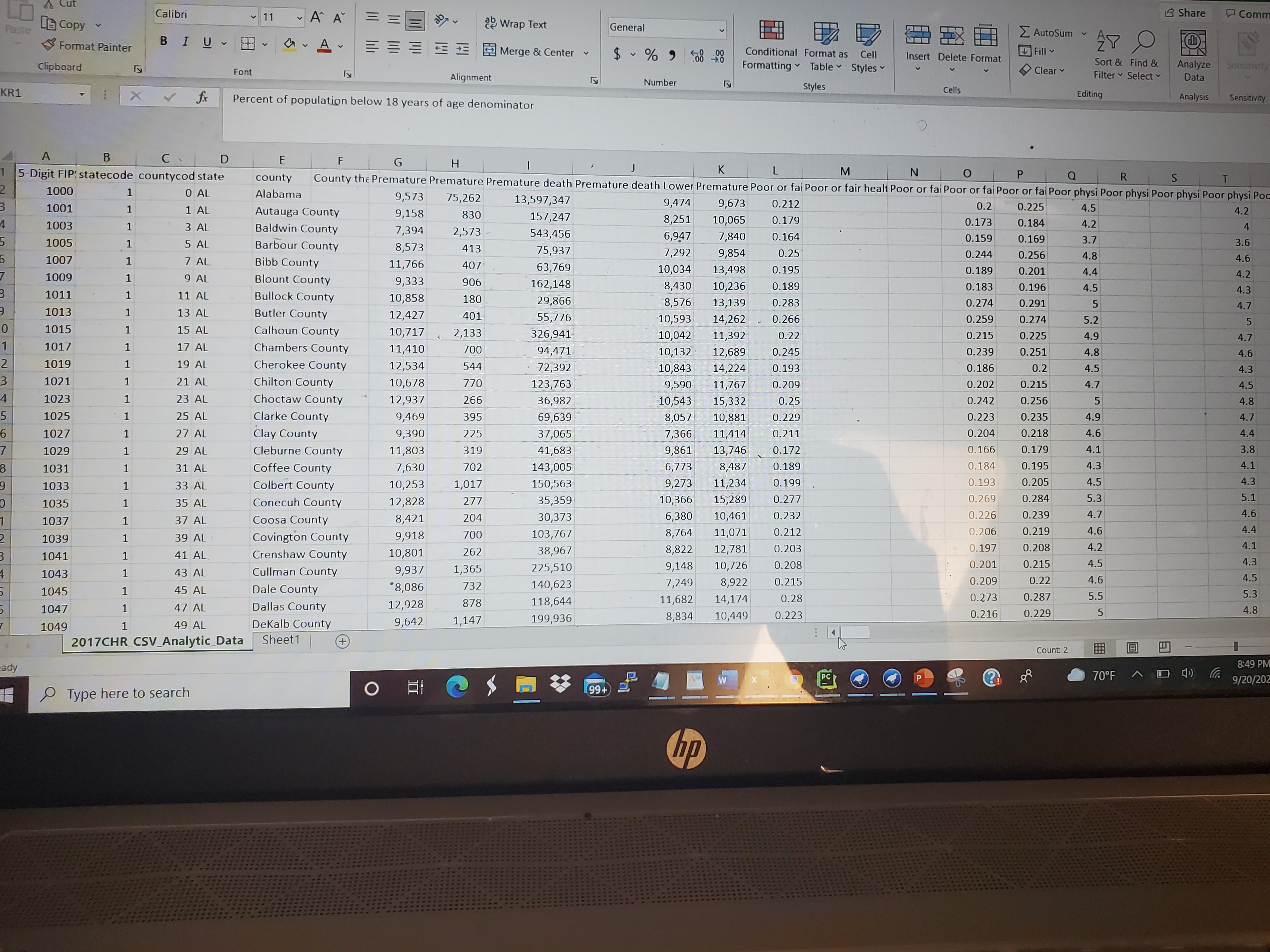Your task is to complete this report using Word and a programming