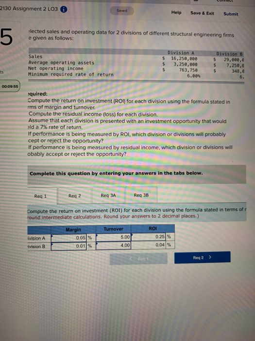  2130 Assignment 2 LO3 Sarved Help Save & Exit Submit 5