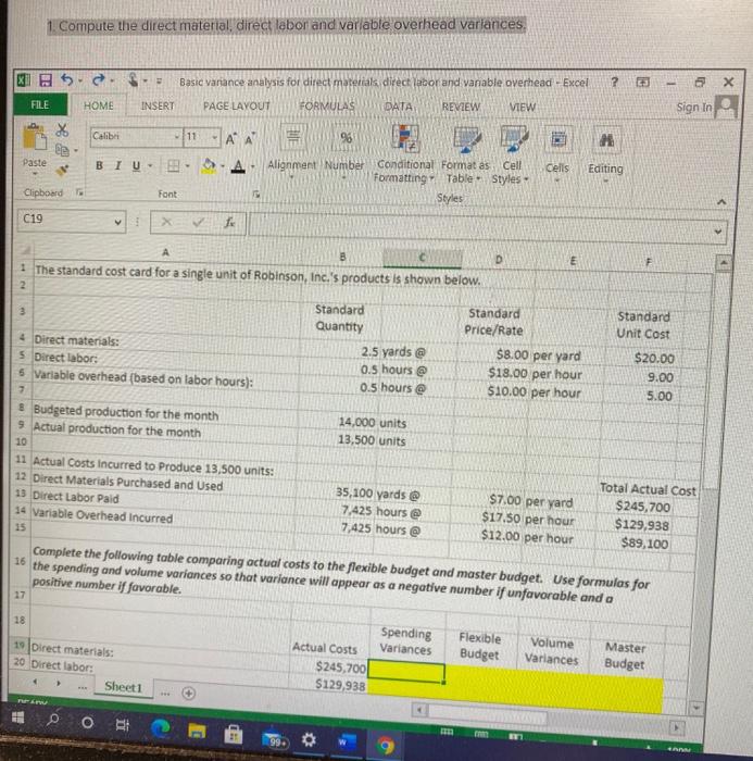  please answer the yellow cells with formulas. when i plug into