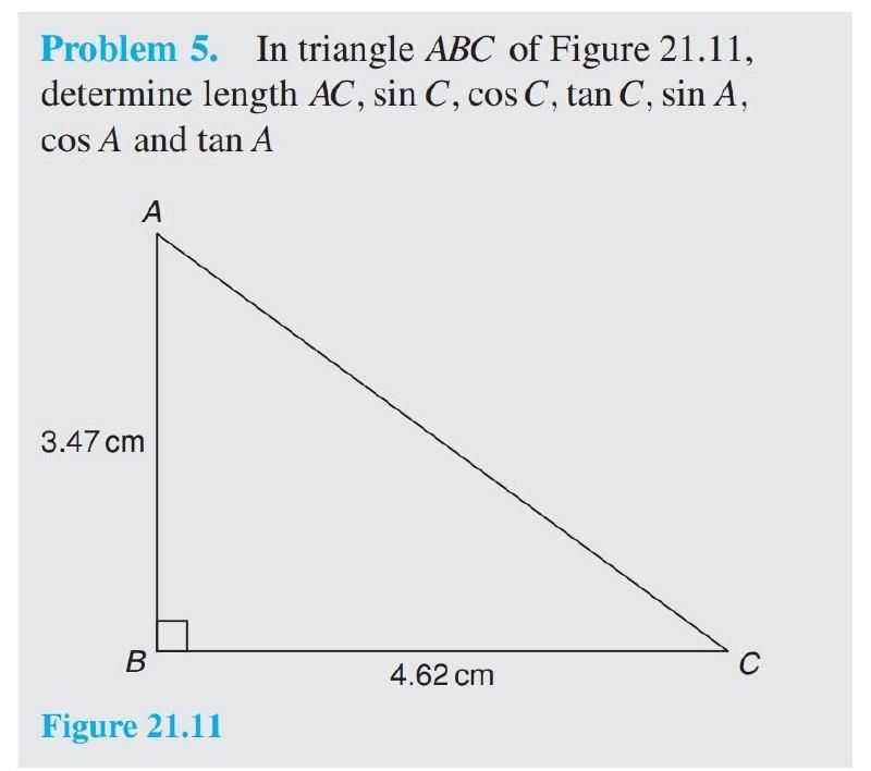 I need the answer as soon as possible Problem 5. In triangle