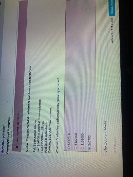 plz help asap Show Attempt History Current Attempt in Progress x Your