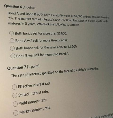 and pay annual interest of 9%. The market rate of interest is
