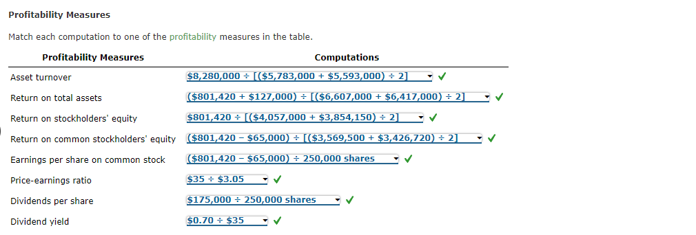 Analysis Liquidity and Solvency Measures Your friend, another accountant, has bet you