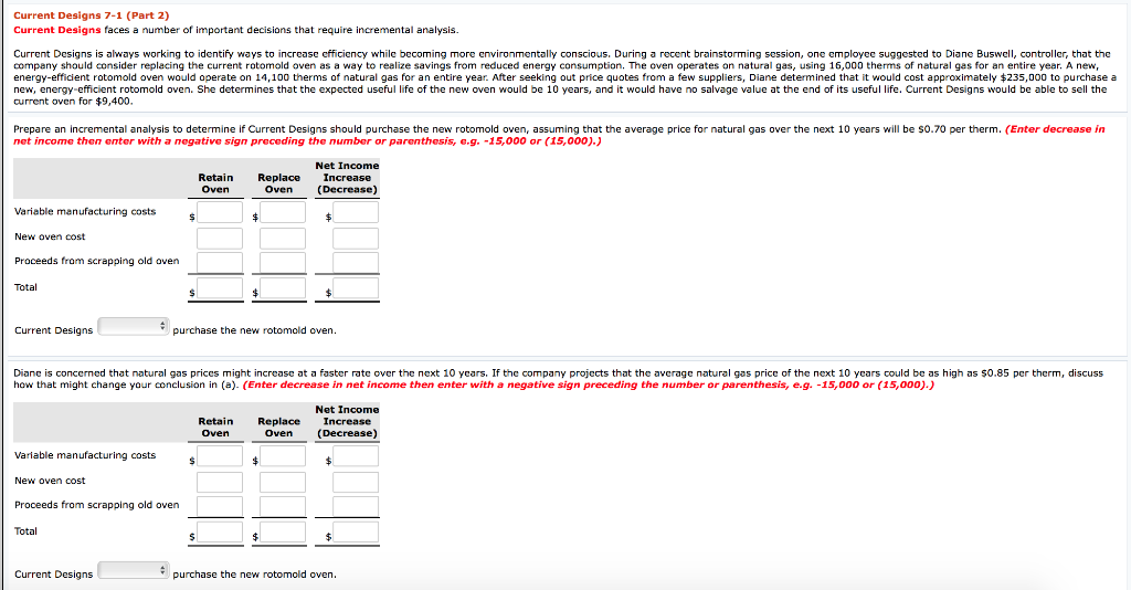  Current Designs 7-1 (Part 2) Current Designs faces a number of